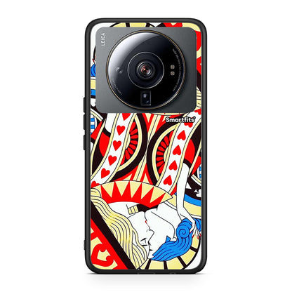 Xiaomi 12S Ultra Card Love θήκη από τη Smartfits με σχέδιο στο πίσω μέρος και μαύρο περίβλημα | Smartphone case with colorful back and black bezels by Smartfits