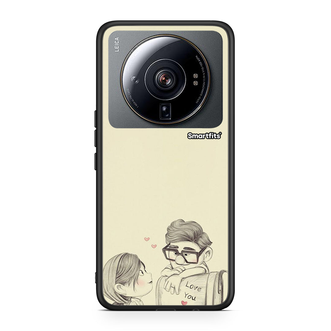 Xiaomi 12S Ultra Carl And Ellie θήκη από τη Smartfits με σχέδιο στο πίσω μέρος και μαύρο περίβλημα | Smartphone case with colorful back and black bezels by Smartfits