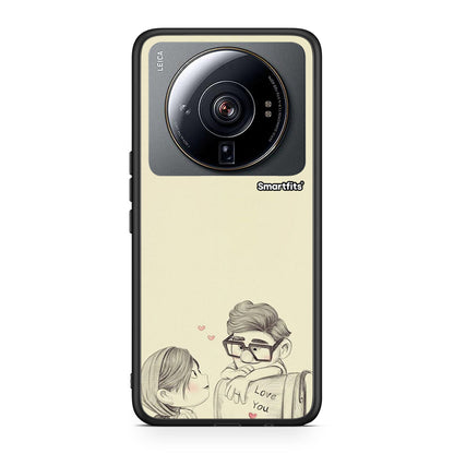 Xiaomi 12S Ultra Carl And Ellie θήκη από τη Smartfits με σχέδιο στο πίσω μέρος και μαύρο περίβλημα | Smartphone case with colorful back and black bezels by Smartfits