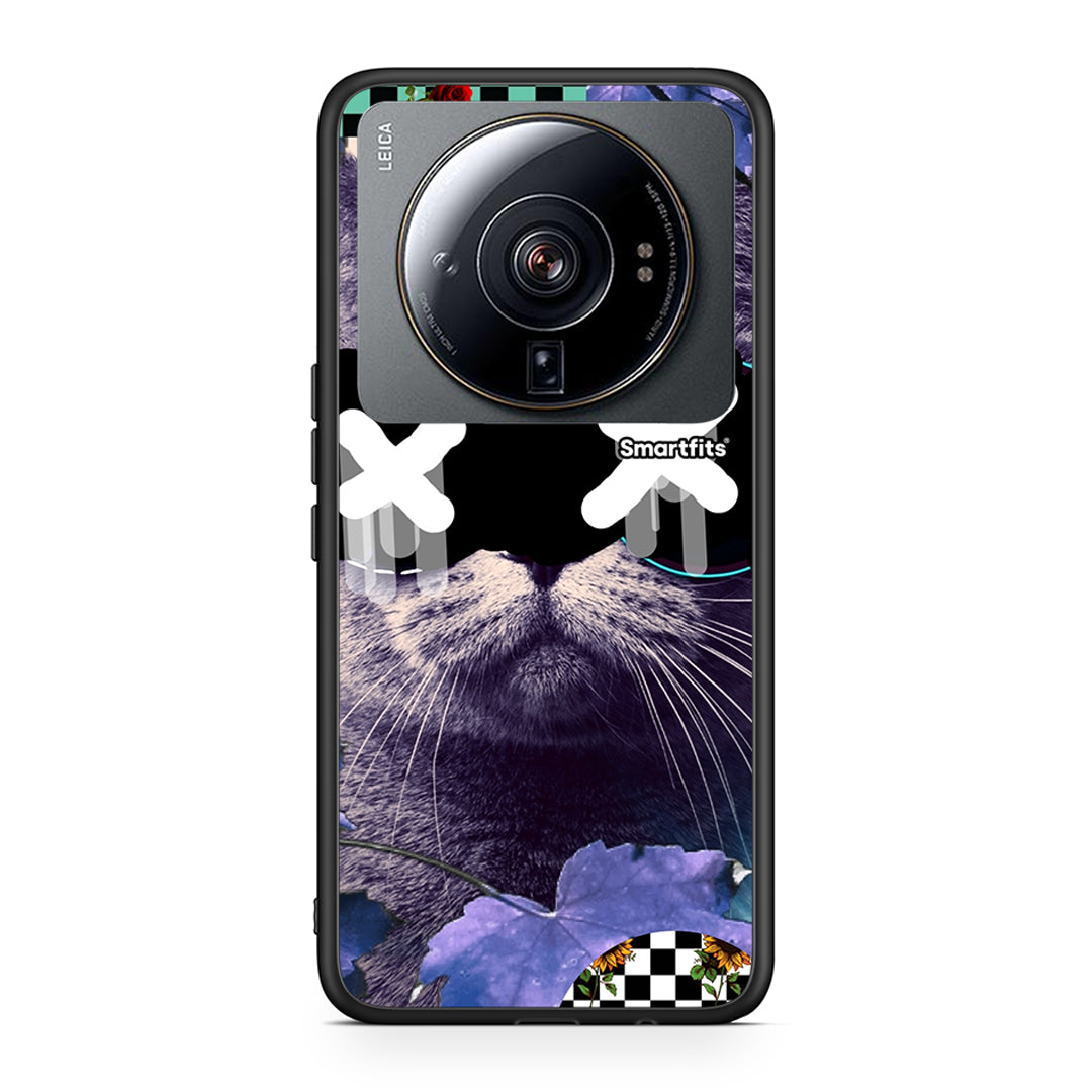 Xiaomi 12S Ultra Cat Collage θήκη από τη Smartfits με σχέδιο στο πίσω μέρος και μαύρο περίβλημα | Smartphone case with colorful back and black bezels by Smartfits