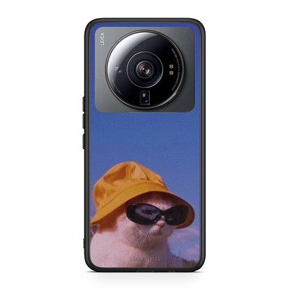 Xiaomi 12S Ultra Cat Diva θήκη από τη Smartfits με σχέδιο στο πίσω μέρος και μαύρο περίβλημα | Smartphone case with colorful back and black bezels by Smartfits