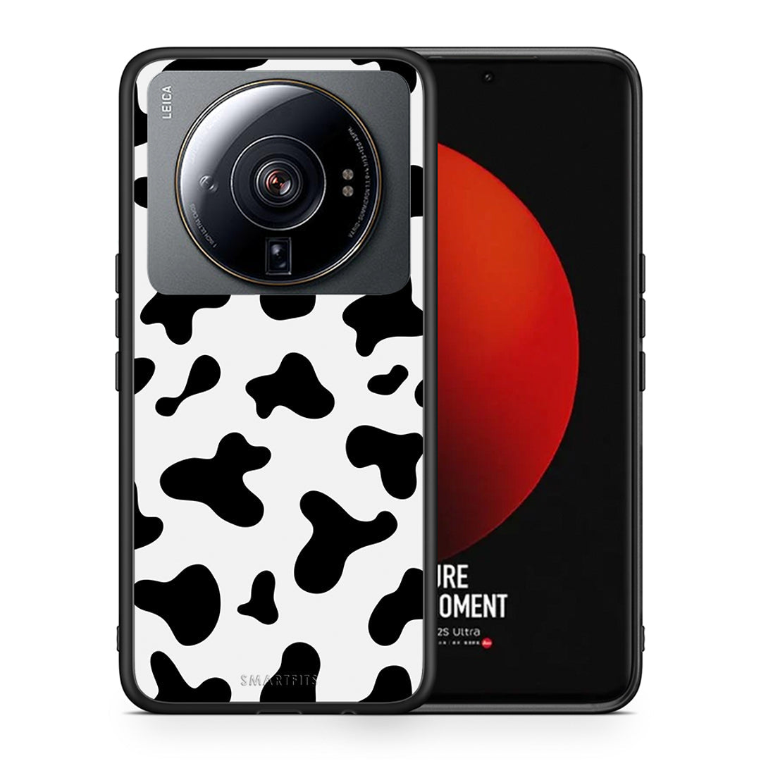 Θήκη Xiaomi 12S Ultra Cow Print από τη Smartfits με σχέδιο στο πίσω μέρος και μαύρο περίβλημα | Xiaomi 12S Ultra Cow Print case with colorful back and black bezels