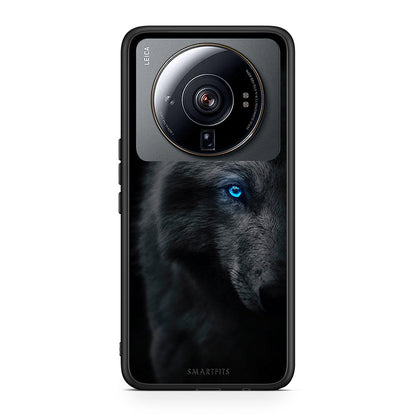 Xiaomi 12S Ultra Dark Wolf θήκη από τη Smartfits με σχέδιο στο πίσω μέρος και μαύρο περίβλημα | Smartphone case with colorful back and black bezels by Smartfits