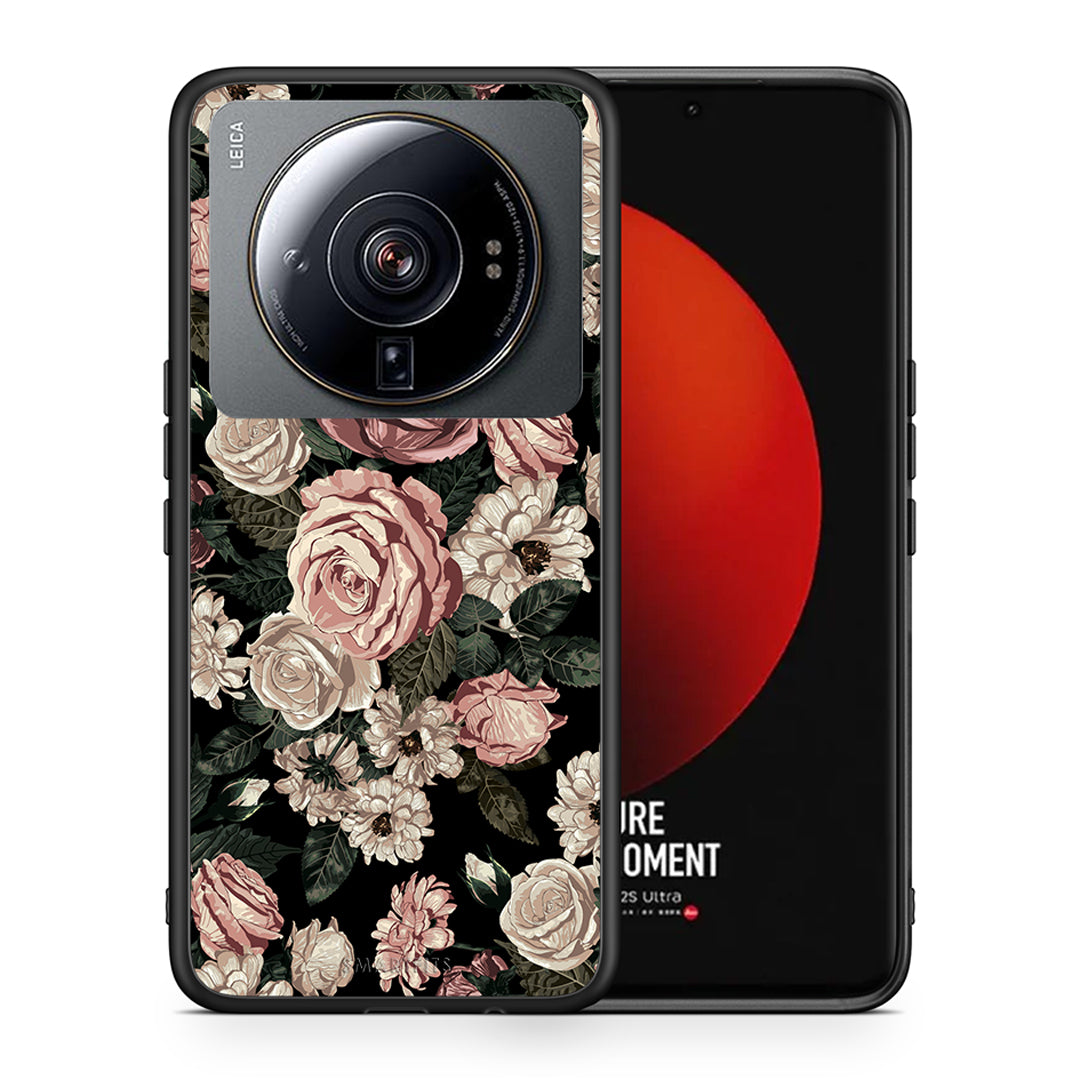 Θήκη Xiaomi 12S Ultra Wild Roses Flower από τη Smartfits με σχέδιο στο πίσω μέρος και μαύρο περίβλημα | Xiaomi 12S Ultra Wild Roses Flower case with colorful back and black bezels