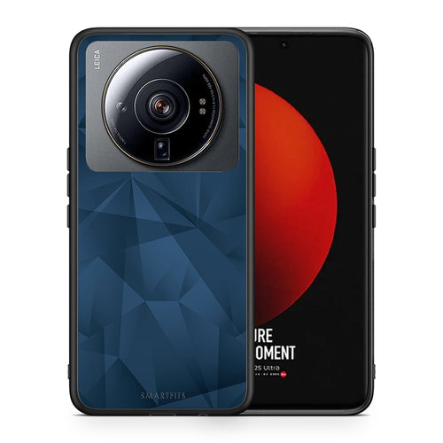 Θήκη Xiaomi 12S Ultra Blue Abstract Geometric από τη Smartfits με σχέδιο στο πίσω μέρος και μαύρο περίβλημα | Xiaomi 12S Ultra Blue Abstract Geometric case with colorful back and black bezels