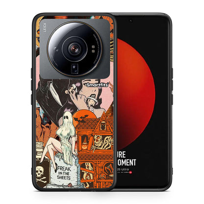 Θήκη Xiaomi 12S Ultra Halloween Collage από τη Smartfits με σχέδιο στο πίσω μέρος και μαύρο περίβλημα | Xiaomi 12S Ultra Halloween Collage case with colorful back and black bezels