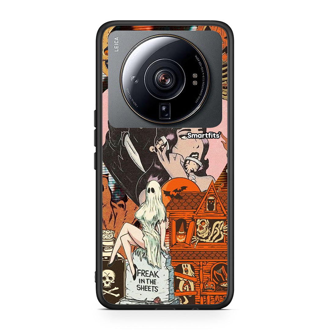 Xiaomi 12S Ultra Halloween Collage θήκη από τη Smartfits με σχέδιο στο πίσω μέρος και μαύρο περίβλημα | Smartphone case with colorful back and black bezels by Smartfits