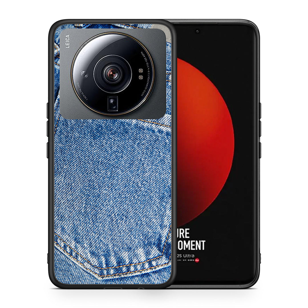 Θήκη Xiaomi 12S Ultra Jeans Pocket από τη Smartfits με σχέδιο στο πίσω μέρος και μαύρο περίβλημα | Xiaomi 12S Ultra Jeans Pocket case with colorful back and black bezels