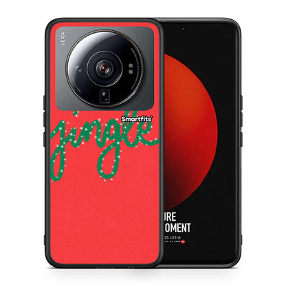 Θήκη Xiaomi 12S Ultra Jingle Xmas από τη Smartfits με σχέδιο στο πίσω μέρος και μαύρο περίβλημα | Xiaomi 12S Ultra Jingle Xmas case with colorful back and black bezels