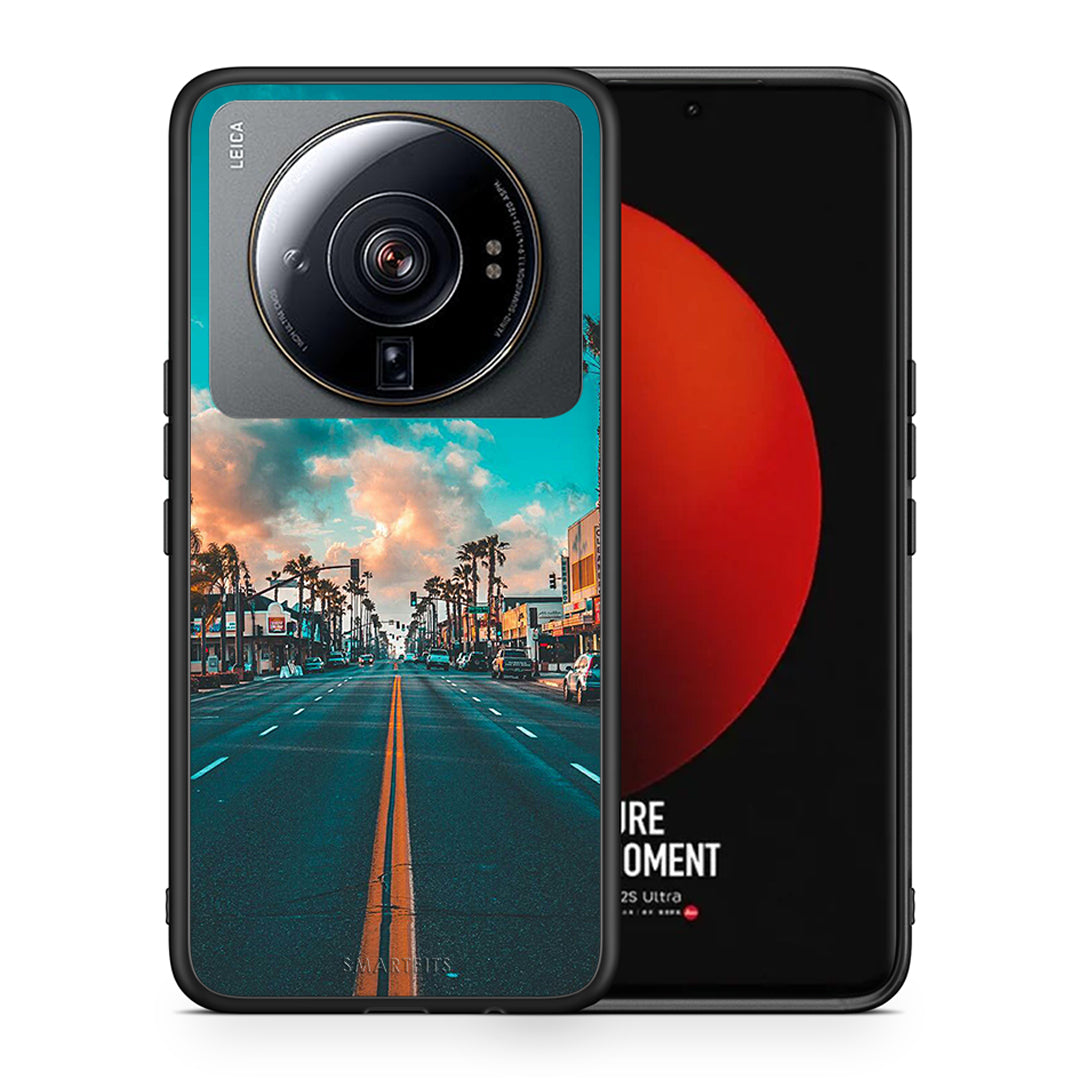 Θήκη Xiaomi 12S Ultra City Landscape από τη Smartfits με σχέδιο στο πίσω μέρος και μαύρο περίβλημα | Xiaomi 12S Ultra City Landscape case with colorful back and black bezels