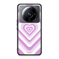 Thumbnail for Xiaomi 12S Ultra Lilac Hearts θήκη από τη Smartfits με σχέδιο στο πίσω μέρος και μαύρο περίβλημα | Smartphone case with colorful back and black bezels by Smartfits