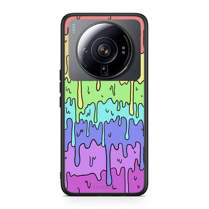 Xiaomi 12S Ultra Melting Rainbow θήκη από τη Smartfits με σχέδιο στο πίσω μέρος και μαύρο περίβλημα | Smartphone case with colorful back and black bezels by Smartfits