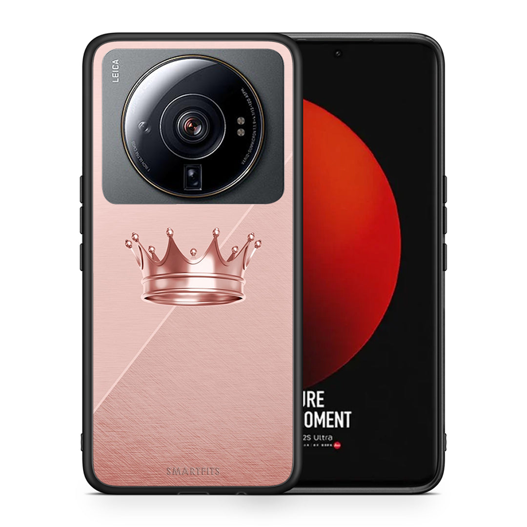 Θήκη Xiaomi 12S Ultra Crown Minimal από τη Smartfits με σχέδιο στο πίσω μέρος και μαύρο περίβλημα | Xiaomi 12S Ultra Crown Minimal case with colorful back and black bezels