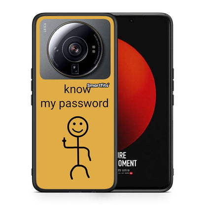 Θήκη Xiaomi 12S Ultra My Password από τη Smartfits με σχέδιο στο πίσω μέρος και μαύρο περίβλημα | Xiaomi 12S Ultra My Password case with colorful back and black bezels