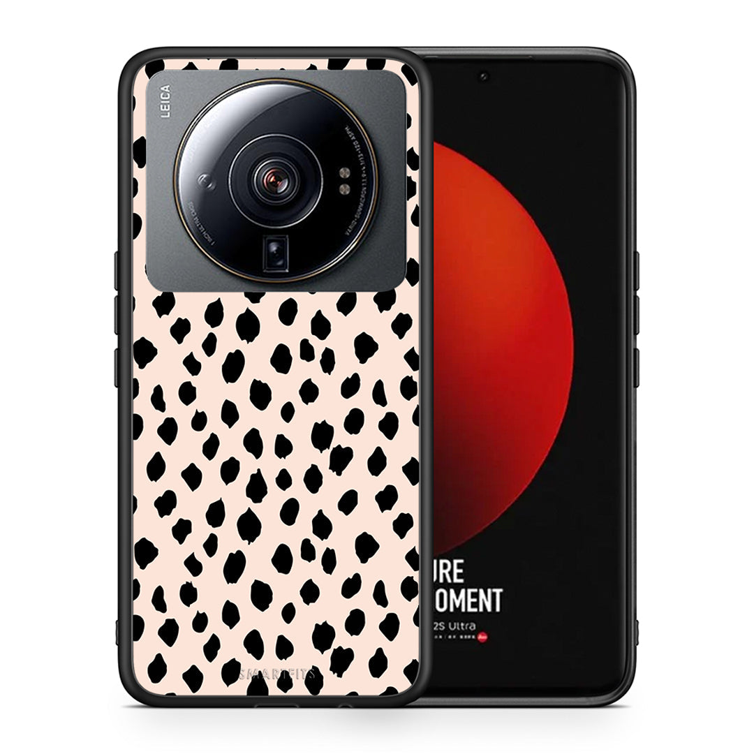 Θήκη Xiaomi 12S Ultra New Polka Dots από τη Smartfits με σχέδιο στο πίσω μέρος και μαύρο περίβλημα | Xiaomi 12S Ultra New Polka Dots case with colorful back and black bezels