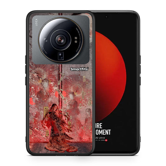 Θήκη Xiaomi 12S Ultra Nezuko Kamado από τη Smartfits με σχέδιο στο πίσω μέρος και μαύρο περίβλημα | Xiaomi 12S Ultra Nezuko Kamado case with colorful back and black bezels