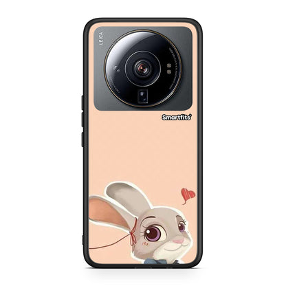 Xiaomi 12S Ultra Nick Wilde And Judy Hopps Love 2 θήκη από τη Smartfits με σχέδιο στο πίσω μέρος και μαύρο περίβλημα | Smartphone case with colorful back and black bezels by Smartfits