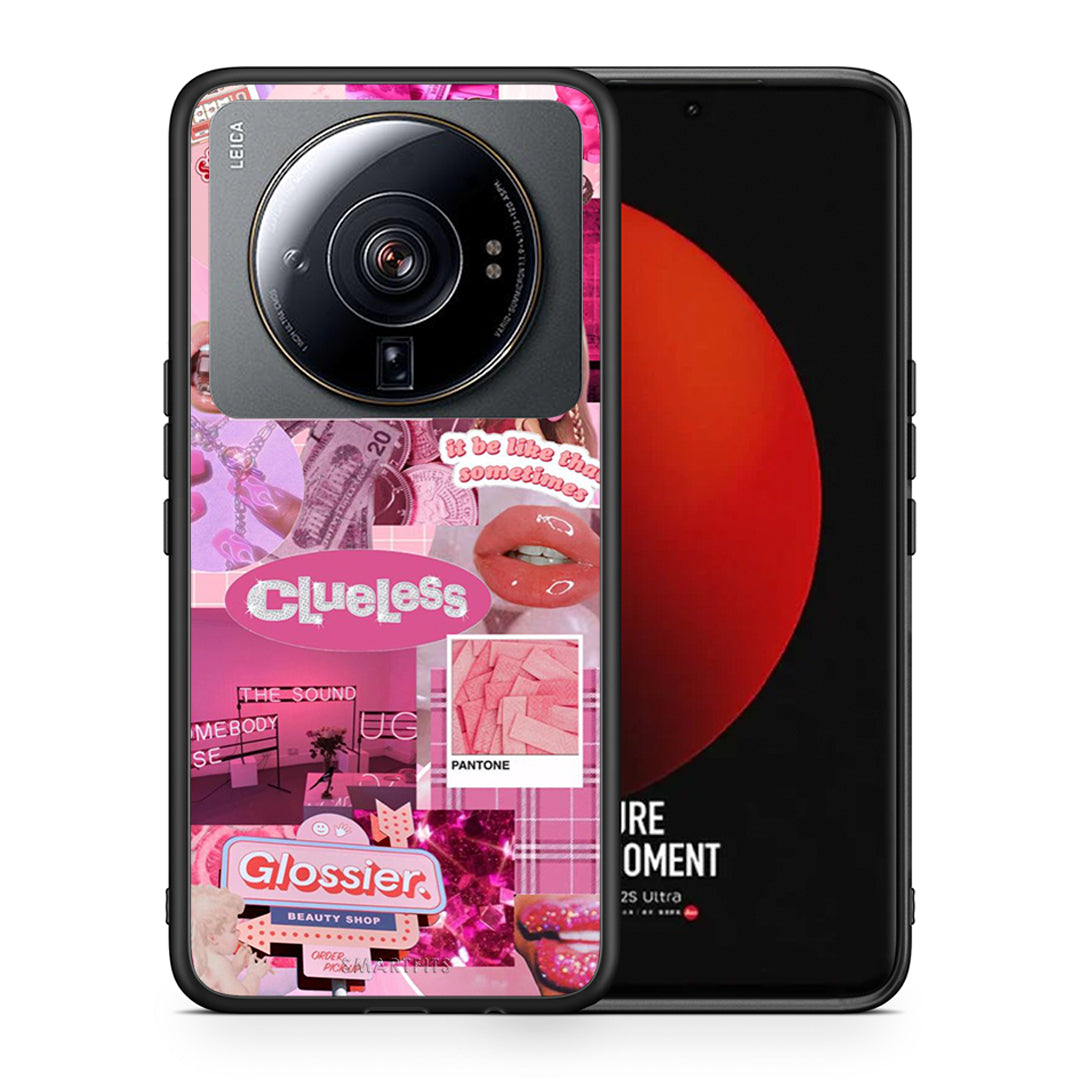 Θήκη Αγίου Βαλεντίνου Xiaomi 12S Ultra Pink Love από τη Smartfits με σχέδιο στο πίσω μέρος και μαύρο περίβλημα | Xiaomi 12S Ultra Pink Love case with colorful back and black bezels