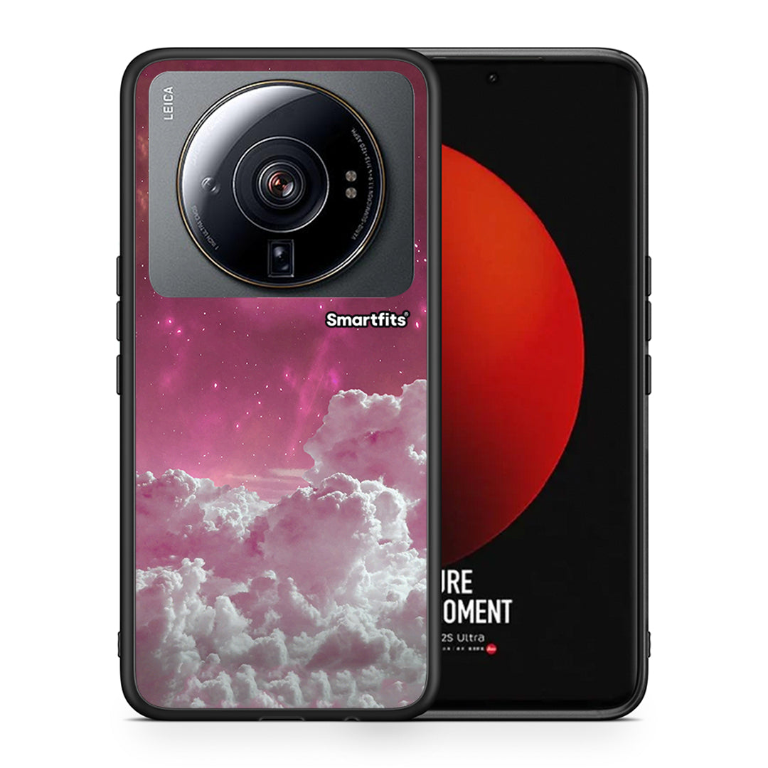 Θήκη Xiaomi 12S Ultra Pink Moon από τη Smartfits με σχέδιο στο πίσω μέρος και μαύρο περίβλημα | Xiaomi 12S Ultra Pink Moon case with colorful back and black bezels