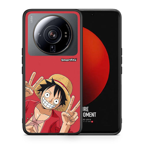 Θήκη Xiaomi 12S Ultra Pirate Luffy από τη Smartfits με σχέδιο στο πίσω μέρος και μαύρο περίβλημα | Xiaomi 12S Ultra Pirate Luffy case with colorful back and black bezels
