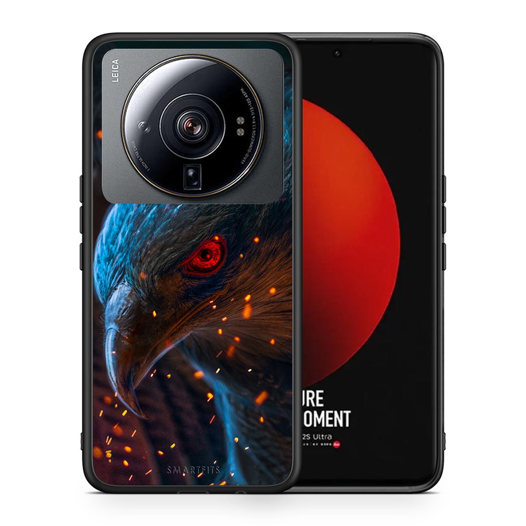 Θήκη Xiaomi 12S Ultra Eagle PopArt από τη Smartfits με σχέδιο στο πίσω μέρος και μαύρο περίβλημα | Xiaomi 12S Ultra Eagle PopArt case with colorful back and black bezels