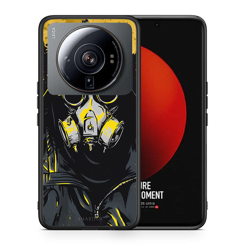 Θήκη Xiaomi 12S Ultra Mask PopArt από τη Smartfits με σχέδιο στο πίσω μέρος και μαύρο περίβλημα | Xiaomi 12S Ultra Mask PopArt case with colorful back and black bezels