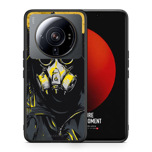 Θήκη Xiaomi 12S Ultra Mask PopArt από τη Smartfits με σχέδιο στο πίσω μέρος και μαύρο περίβλημα | Xiaomi 12S Ultra Mask PopArt case with colorful back and black bezels