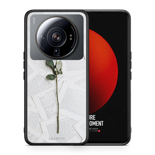 Θήκη Xiaomi 12S Ultra Red Rose από τη Smartfits με σχέδιο στο πίσω μέρος και μαύρο περίβλημα | Xiaomi 12S Ultra Red Rose case with colorful back and black bezels