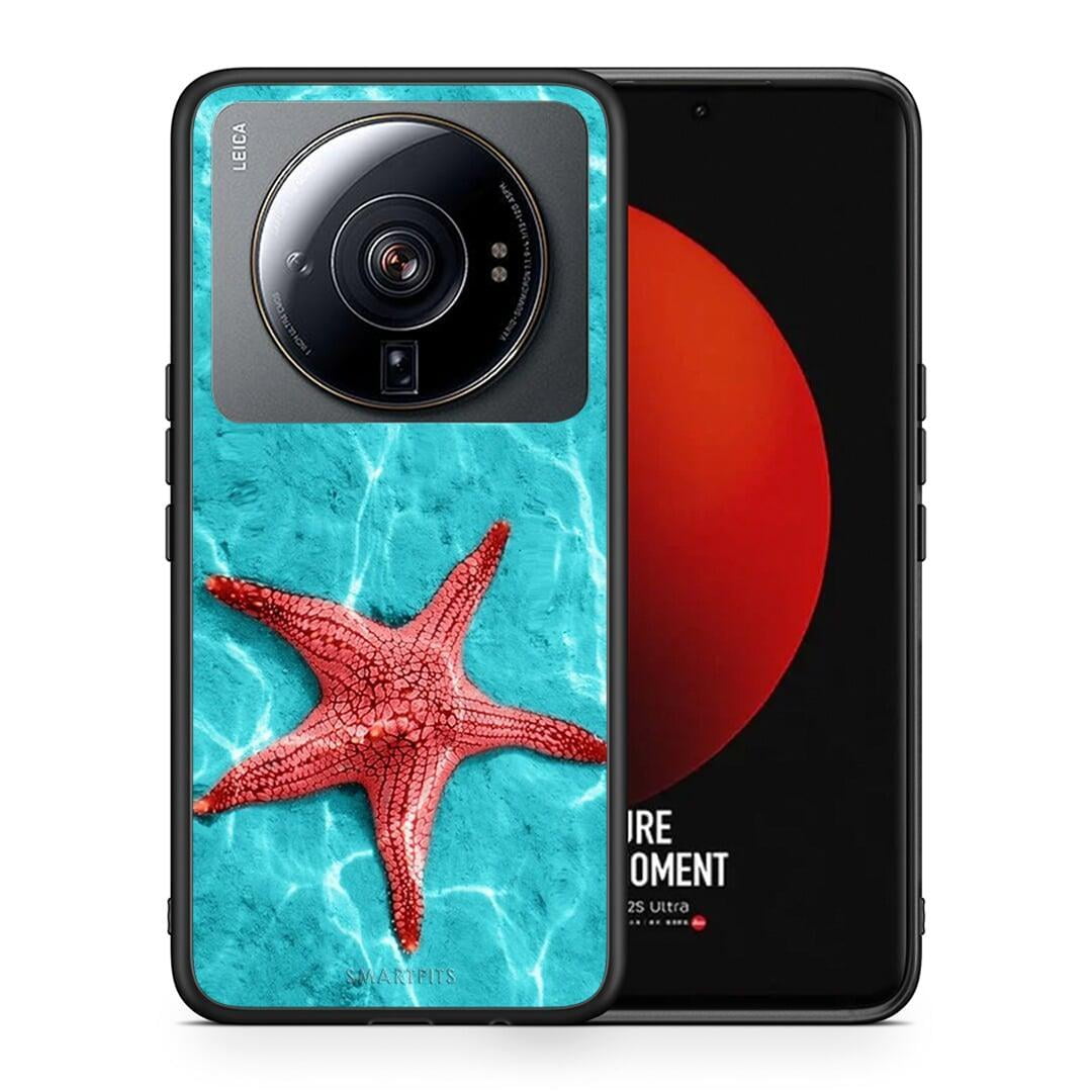 Θήκη Xiaomi 12S Ultra Red Starfish από τη Smartfits με σχέδιο στο πίσω μέρος και μαύρο περίβλημα | Xiaomi 12S Ultra Red Starfish case with colorful back and black bezels