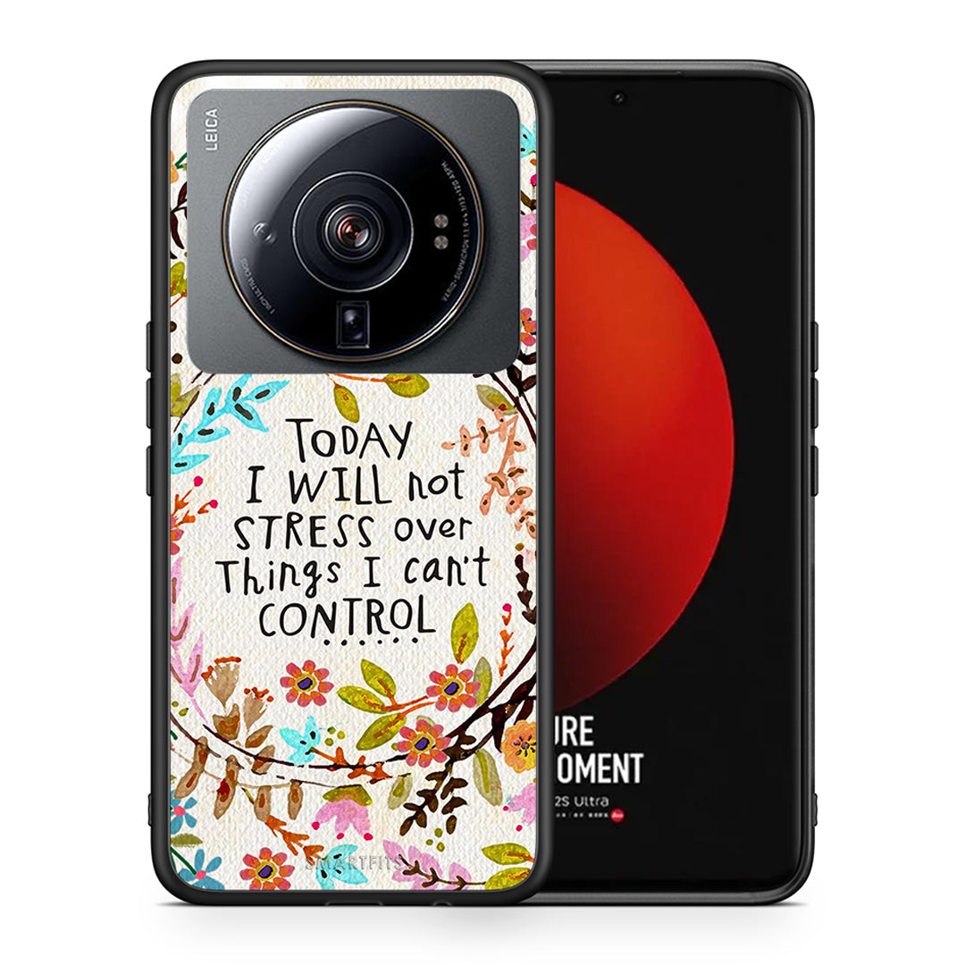 Θήκη Xiaomi 12S Ultra Stress Over από τη Smartfits με σχέδιο στο πίσω μέρος και μαύρο περίβλημα | Xiaomi 12S Ultra Stress Over case with colorful back and black bezels