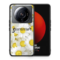 Thumbnail for Θήκη Xiaomi 12S Ultra Summer Daisies από τη Smartfits με σχέδιο στο πίσω μέρος και μαύρο περίβλημα | Xiaomi 12S Ultra Summer Daisies case with colorful back and black bezels