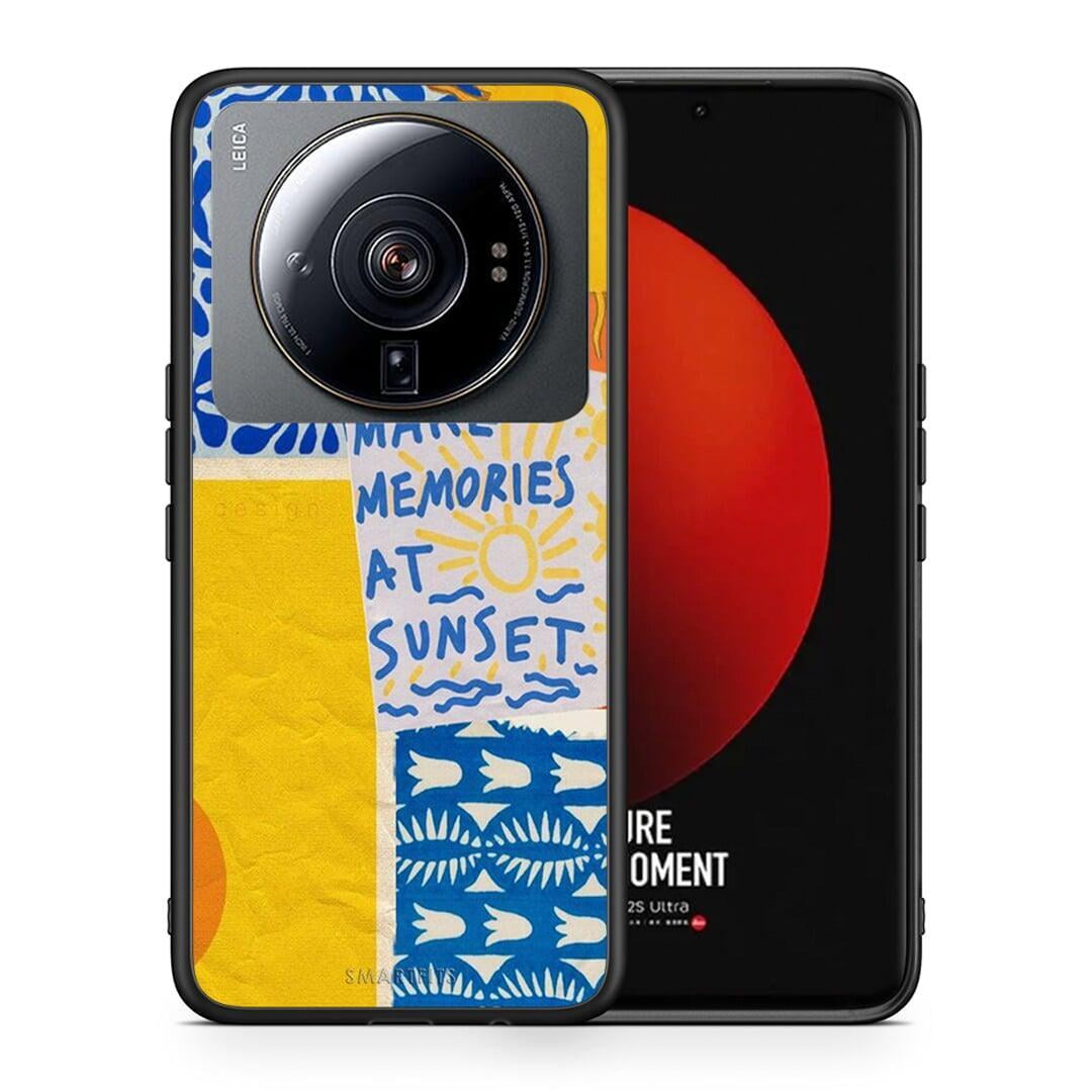 Θήκη Xiaomi 12S Ultra Sunset Memories από τη Smartfits με σχέδιο στο πίσω μέρος και μαύρο περίβλημα | Xiaomi 12S Ultra Sunset Memories case with colorful back and black bezels