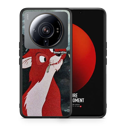 Θήκη Xiaomi 12S Ultra Tod And Vixey Love 1 από τη Smartfits με σχέδιο στο πίσω μέρος και μαύρο περίβλημα | Xiaomi 12S Ultra Tod And Vixey Love 1 case with colorful back and black bezels