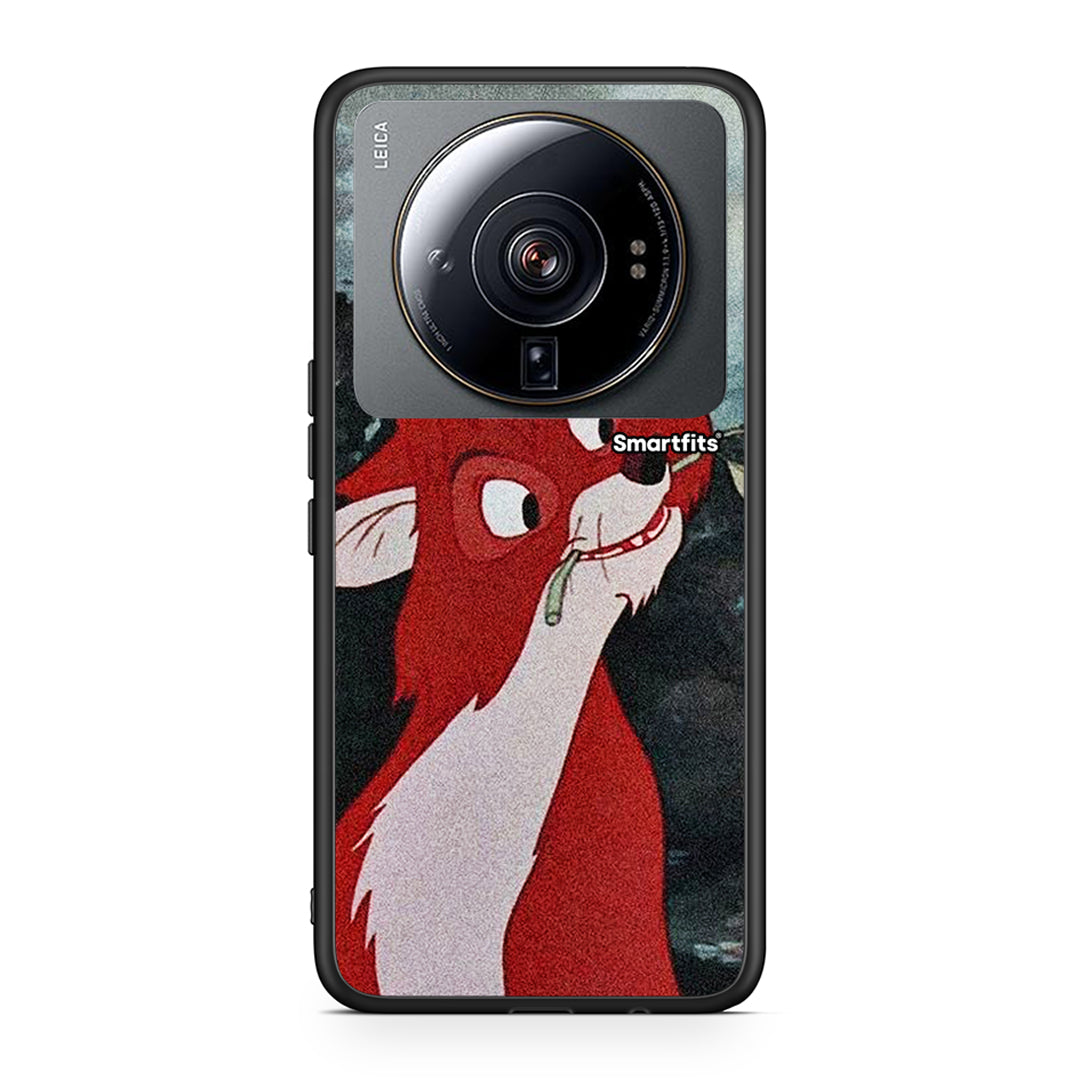 Xiaomi 12S Ultra Tod And Vixey Love 1 θήκη από τη Smartfits με σχέδιο στο πίσω μέρος και μαύρο περίβλημα | Smartphone case with colorful back and black bezels by Smartfits