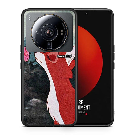 Θήκη Xiaomi 12S Ultra Tod And Vixey Love 2 από τη Smartfits με σχέδιο στο πίσω μέρος και μαύρο περίβλημα | Xiaomi 12S Ultra Tod And Vixey Love 2 case with colorful back and black bezels