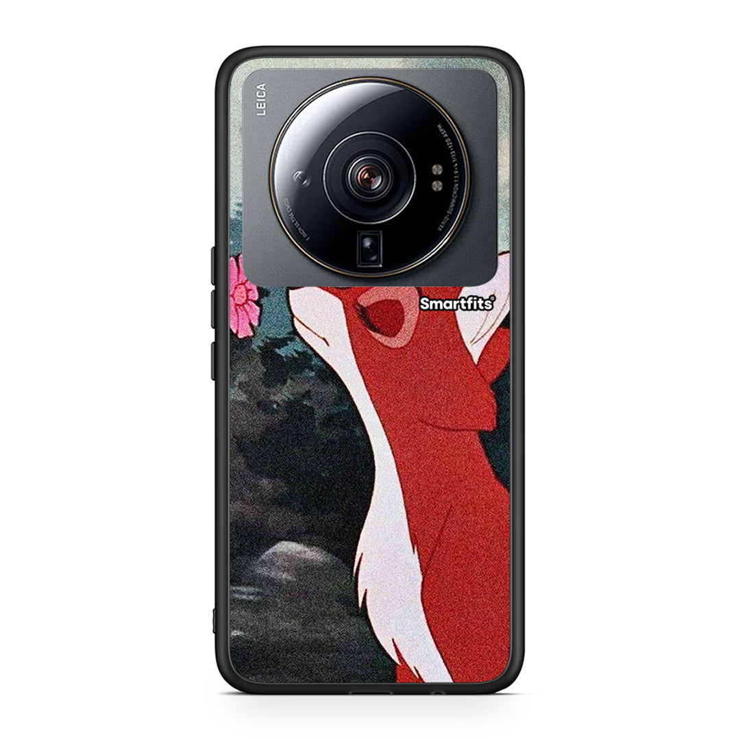 Xiaomi 12S Ultra Tod And Vixey Love 2 θήκη από τη Smartfits με σχέδιο στο πίσω μέρος και μαύρο περίβλημα | Smartphone case with colorful back and black bezels by Smartfits