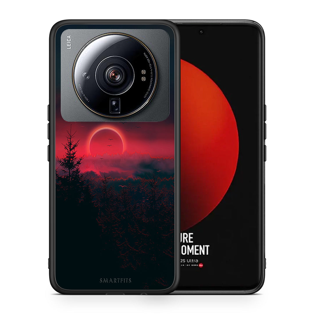 Θήκη Xiaomi 12S Ultra Sunset Tropic από τη Smartfits με σχέδιο στο πίσω μέρος και μαύρο περίβλημα | Xiaomi 12S Ultra Sunset Tropic case with colorful back and black bezels