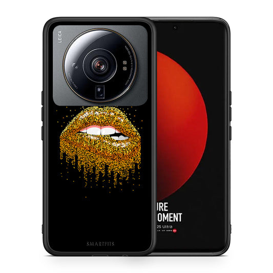 Θήκη Xiaomi 12S Ultra Golden Valentine από τη Smartfits με σχέδιο στο πίσω μέρος και μαύρο περίβλημα | Xiaomi 12S Ultra Golden Valentine case with colorful back and black bezels