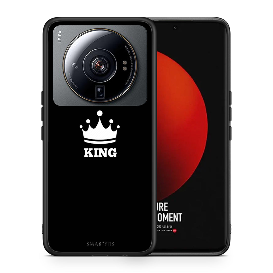 Θήκη Xiaomi 12S Ultra King Valentine από τη Smartfits με σχέδιο στο πίσω μέρος και μαύρο περίβλημα | Xiaomi 12S Ultra King Valentine case with colorful back and black bezels