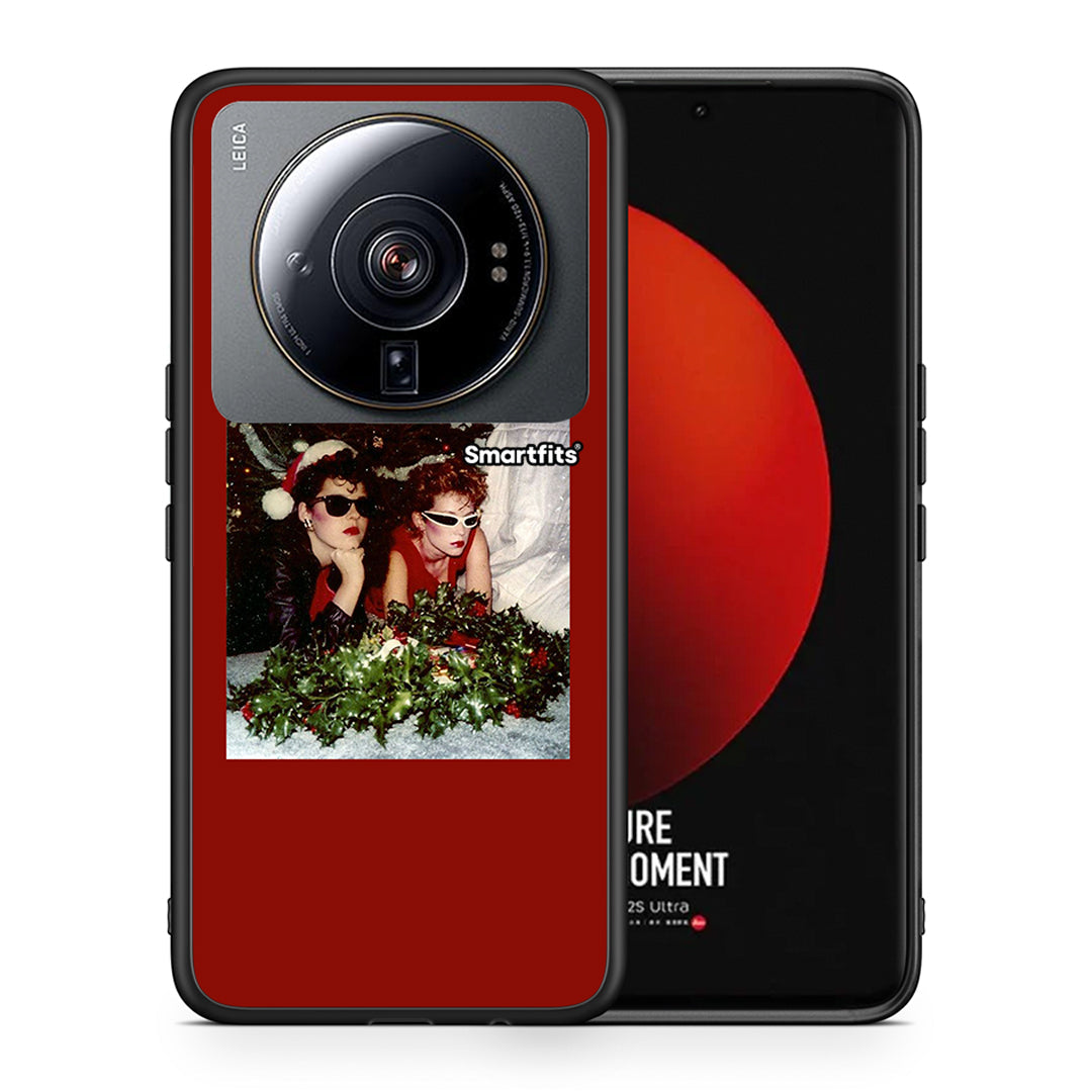 Θήκη Xiaomi 12S Ultra Waiting For Xmas από τη Smartfits με σχέδιο στο πίσω μέρος και μαύρο περίβλημα | Xiaomi 12S Ultra Waiting For Xmas case with colorful back and black bezels