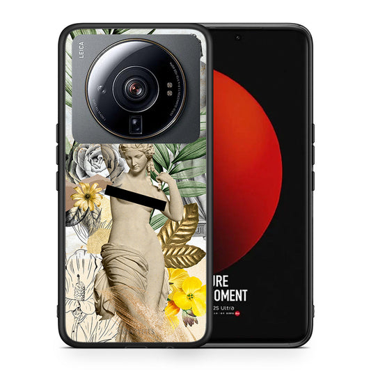 Θήκη Xiaomi 12S Ultra Woman Statue από τη Smartfits με σχέδιο στο πίσω μέρος και μαύρο περίβλημα | Xiaomi 12S Ultra Woman Statue case with colorful back and black bezels