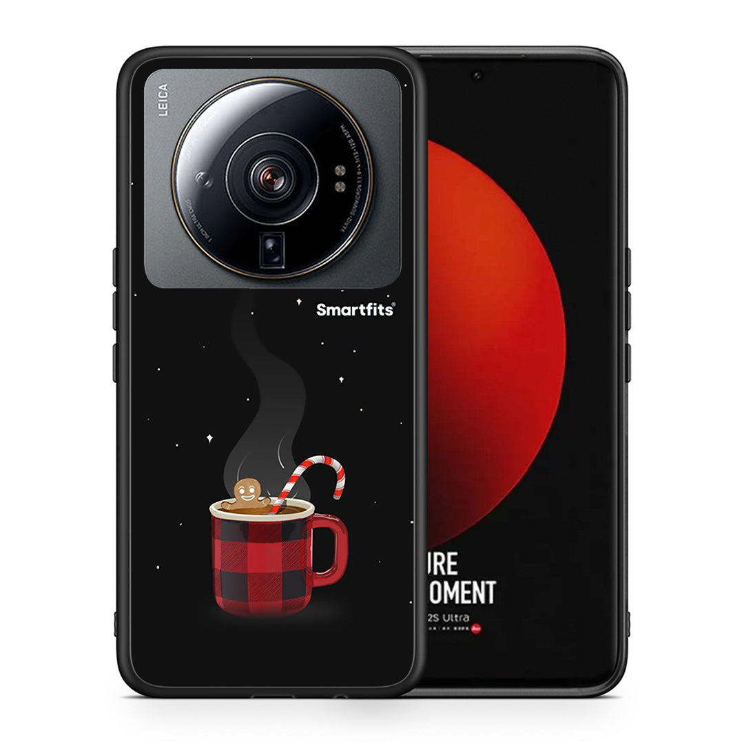 Θήκη Xiaomi 12S Ultra Xmas Bathing από τη Smartfits με σχέδιο στο πίσω μέρος και μαύρο περίβλημα | Xiaomi 12S Ultra Xmas Bathing case with colorful back and black bezels