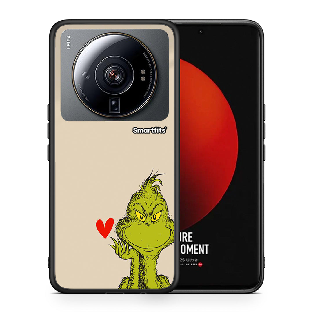 Θήκη Xiaomi 12S Ultra Xmas Grinch από τη Smartfits με σχέδιο στο πίσω μέρος και μαύρο περίβλημα | Xiaomi 12S Ultra Xmas Grinch case with colorful back and black bezels