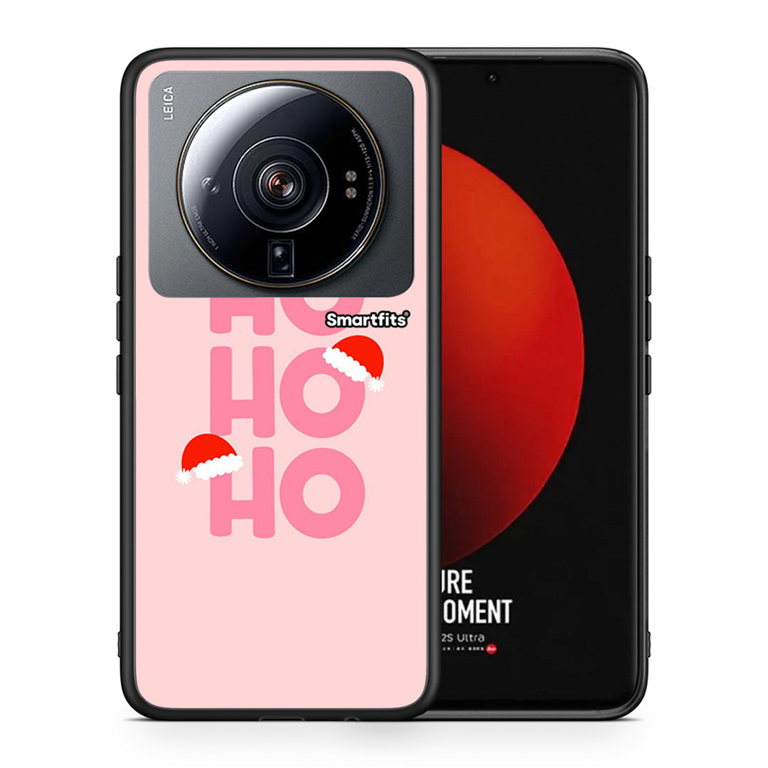 Θήκη Xiaomi 12S Ultra Xmas Ho Ho Ho από τη Smartfits με σχέδιο στο πίσω μέρος και μαύρο περίβλημα | Xiaomi 12S Ultra Xmas Ho Ho Ho case with colorful back and black bezels