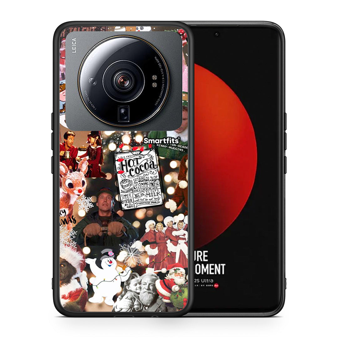 Θήκη Xiaomi 12S Ultra Xmas Movies από τη Smartfits με σχέδιο στο πίσω μέρος και μαύρο περίβλημα | Xiaomi 12S Ultra Xmas Movies case with colorful back and black bezels