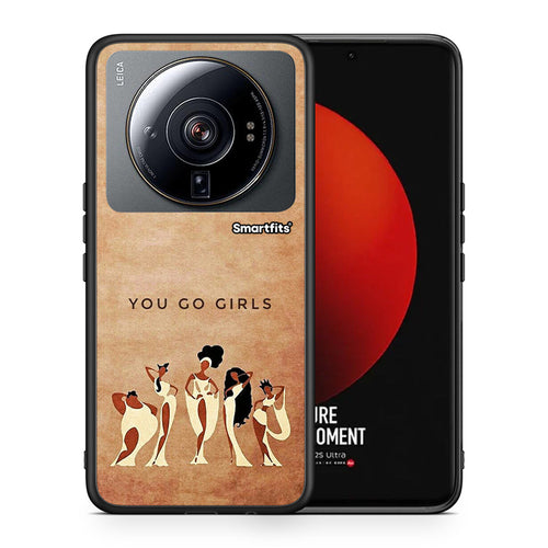 Θήκη Xiaomi 12S Ultra You Go Girl από τη Smartfits με σχέδιο στο πίσω μέρος και μαύρο περίβλημα | Xiaomi 12S Ultra You Go Girl case with colorful back and black bezels
