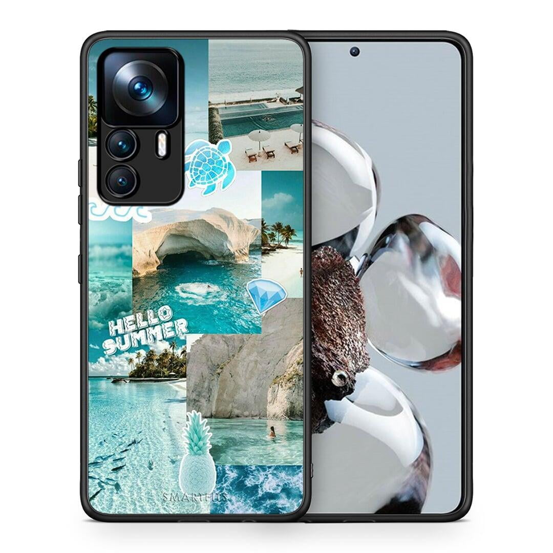 Θήκη Xiaomi 12T / 12T Pro / K50 Ultra Aesthetic Summer από τη Smartfits με σχέδιο στο πίσω μέρος και μαύρο περίβλημα | Xiaomi 12T / 12T Pro / K50 Ultra Aesthetic Summer case with colorful back and black bezels