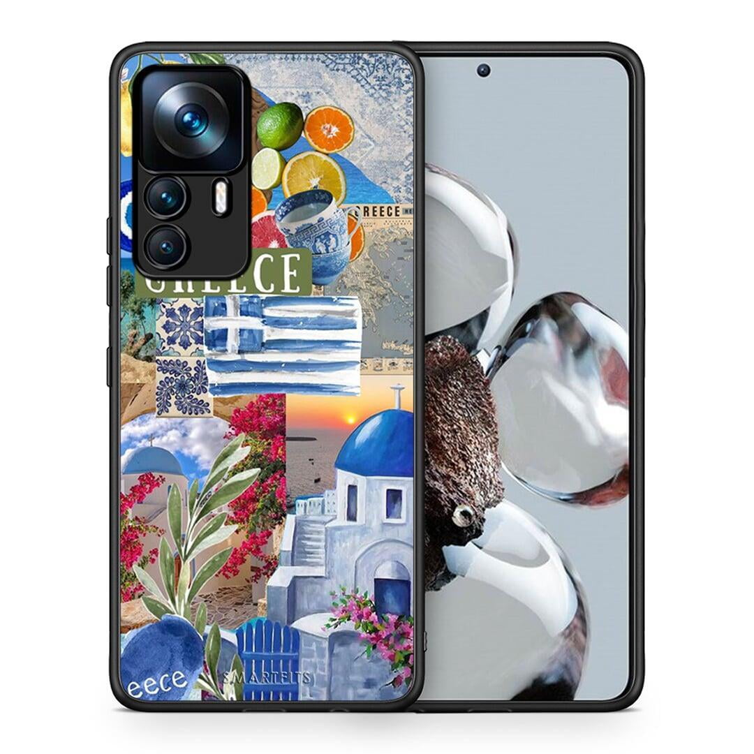 Θήκη Xiaomi 12T / K50 Ultra All Greek από τη Smartfits με σχέδιο στο πίσω μέρος και μαύρο περίβλημα | Xiaomi 12T / K50 Ultra All Greek case with colorful back and black bezels