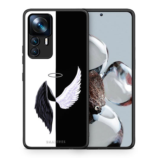 Θήκη Xiaomi 12T / K50 Ultra Angels Demons από τη Smartfits με σχέδιο στο πίσω μέρος και μαύρο περίβλημα | Xiaomi 12T / K50 Ultra Angels Demons case with colorful back and black bezels