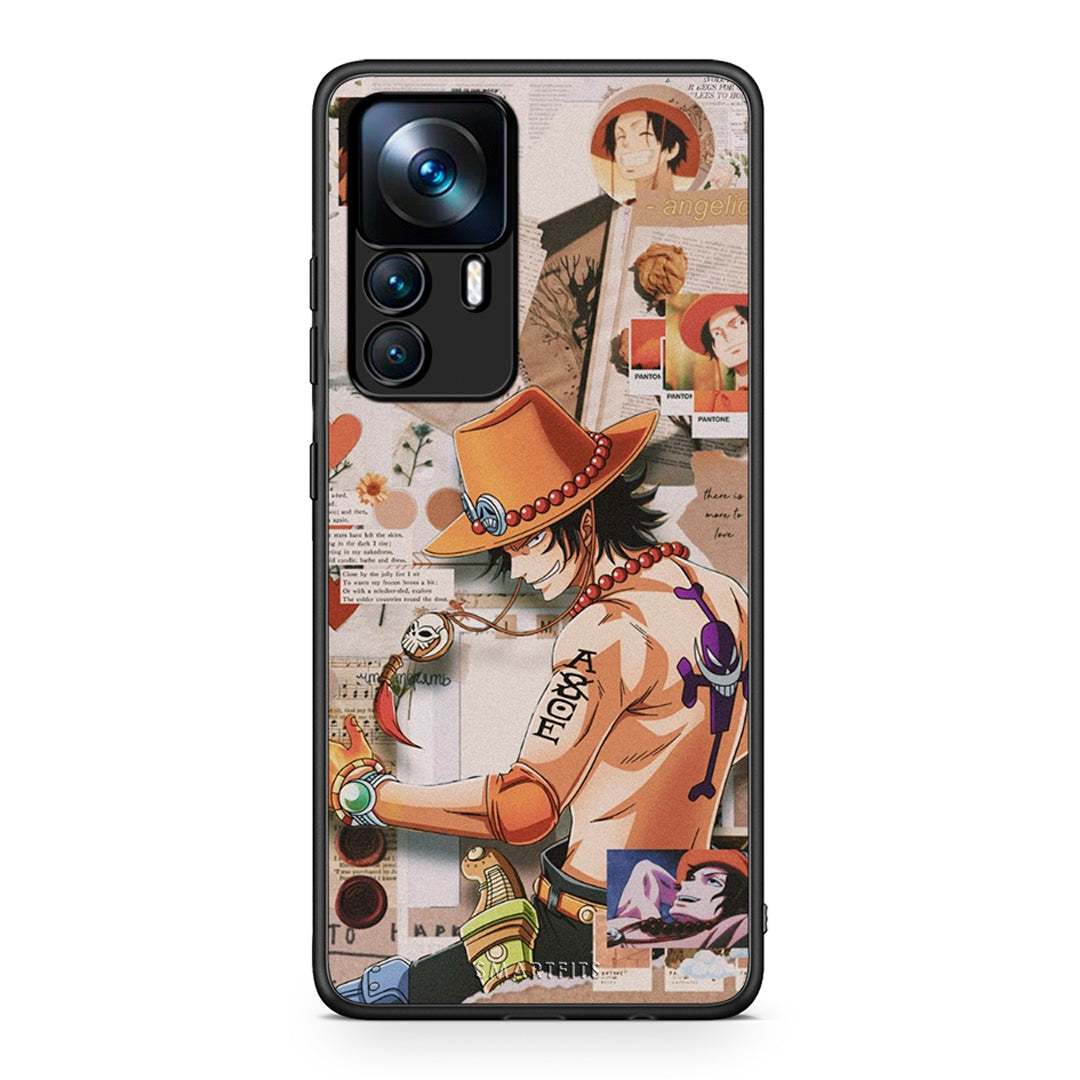 Xiaomi 12T / K50 Ultra Anime Collage θήκη από τη Smartfits με σχέδιο στο πίσω μέρος και μαύρο περίβλημα | Smartphone case with colorful back and black bezels by Smartfits